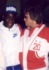 mit Schwergewichts-Weltmeister Frank Bruno in Las Vegas